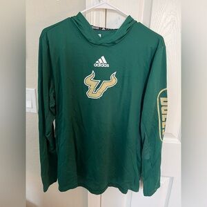 Adidas University of South Florida Bulls athletic pullover hoodie NWT  M